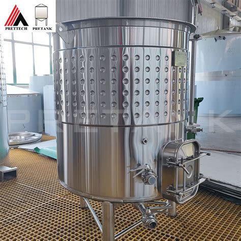 Cooling Jacketed Heavy Duty Made Stainless Steel Vct Fermenter Tank