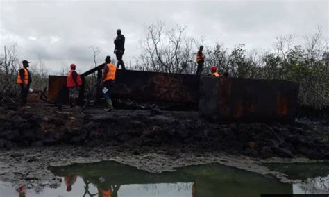 Troops Seize Wooden Boats Destroy Over 40 Illegal Refining Sites In