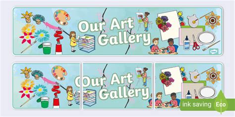 Our Art Gallery Banner Teacher Made Twinkl