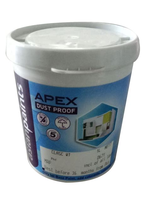 Asian Paints Apex Dust Proof Exterior Emulsion Paint 1 Litre At Rs 373