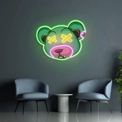 Ayı Neon Art UV Baskı Neon Led Tabela NeuNeon