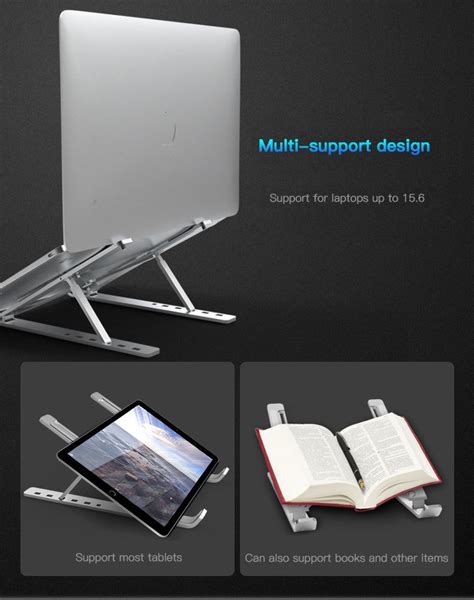 Aluminium Alloy Portable Laptop Stand DewinErgo丨Manufacture Design