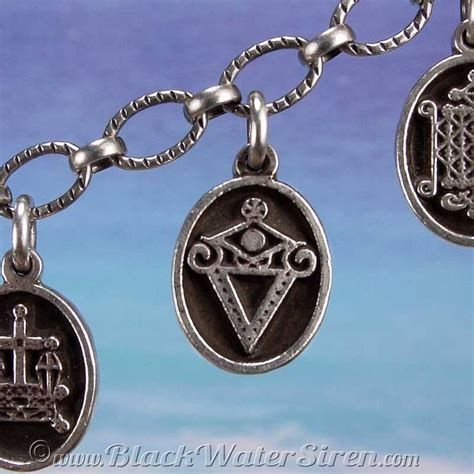 LA SIRENE Voodoo Vodou Loa Lwa Veve Petite MEDAL Charm Etsy Vodou