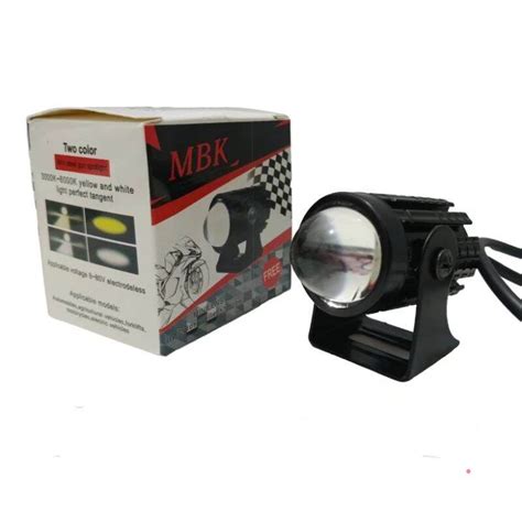 Lampu Sorot Tembak Laser Mini Driving Warna Putih Kuning Mbk High