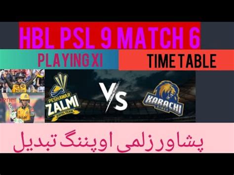 Peshawar Zalmi Has Changed Their Opening Combination After St Loss