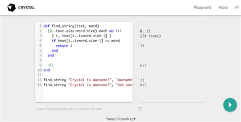 Crystal 0 14 1 Released The Crystal Programming Language