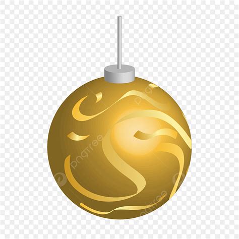 Golden Christmas Ball Vector Hd PNG Images Beautiful And Traditional