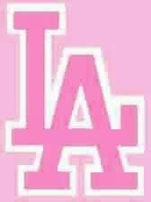 Lister Logo Pink Dodgers Wallpaper