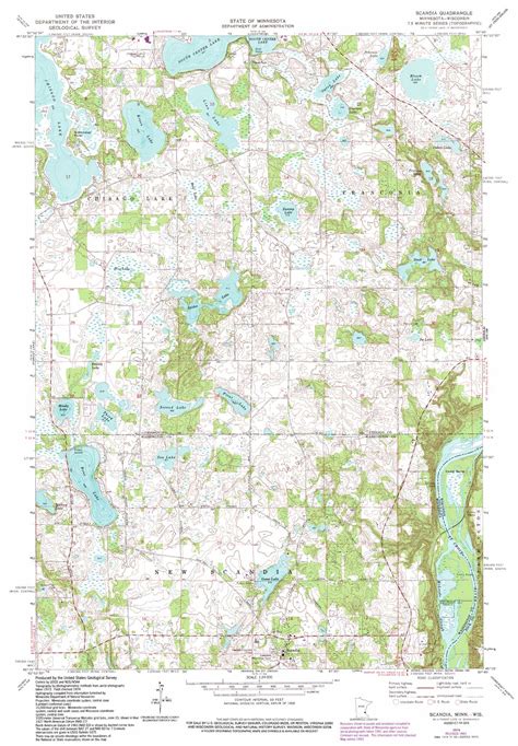 Scandia topographic map 1:24,000 scale, Minnesota