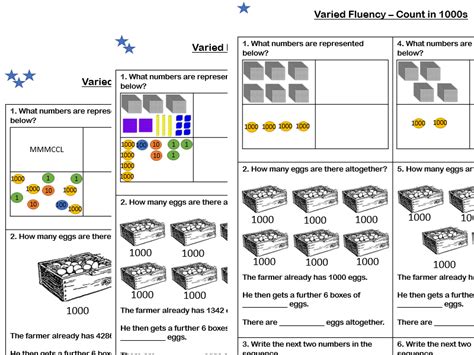 White Rose Maths Year 4 Place Value Count In 1000s Varied Fluency Teaching Resources