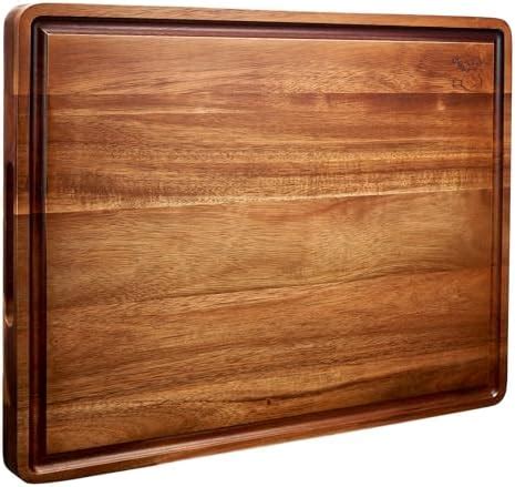 Amazon Timberro Double Sided Acacia Wood Cutting Board X X