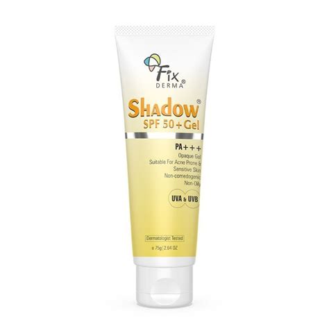 Fixderma Shadow Sunscreen SPF 50 Gel For Oily Skin Acne Prone UVA UVB