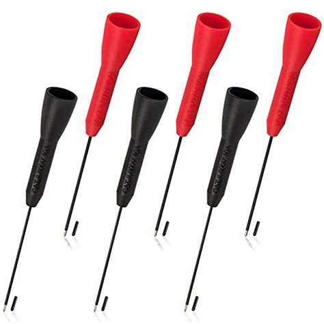 6 Pack 2mm Needle Test Probes 600v 10a Non Destructive Multimeter Test For Leads Tl71 Tl75 3