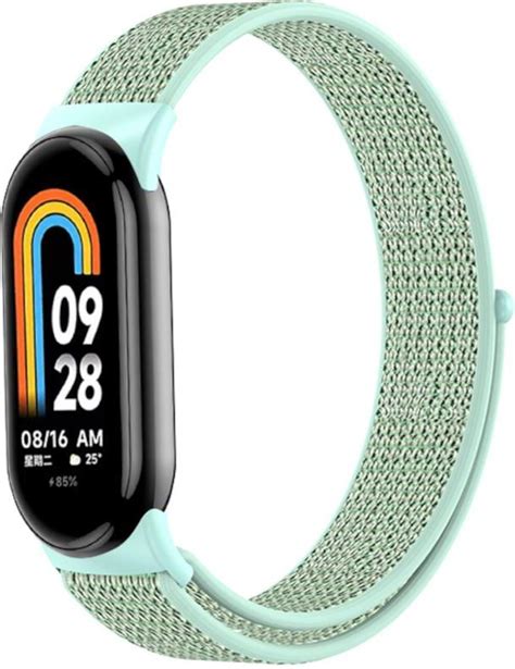 Apgo Pasek Opaska Bransoleta Nylon Sport Zielony Do Xiaomi Mi Band 8