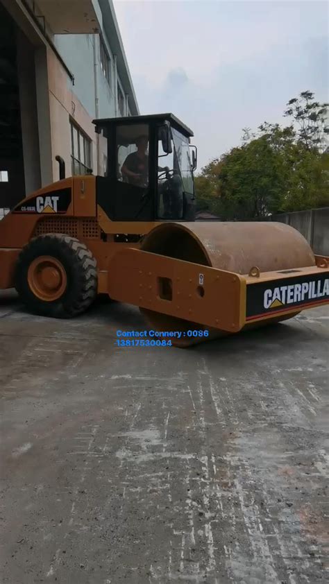 Ton Used Cat Cs E Vibratory Smooth Drum Road Roller For Sale