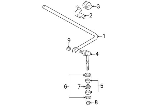 Toyota Land Cruiser Suspension Stabilizer Bar Link Washer