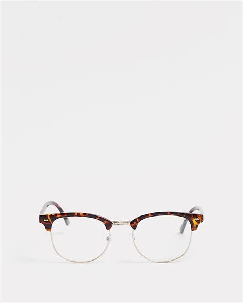 Brown Tortoiseshell Frame Blue Light Glasses River Island