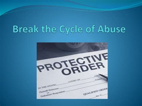 Break The Cycle Of Abuse