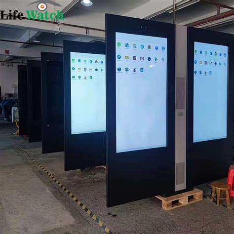 55 Inch Double Sided Android System Built In Camera Outdoor LCD Totem