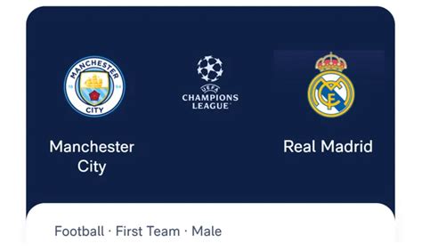 Jadwal Tayang Man City Vs Real Madrid Liga Champions Leg Malam Ini