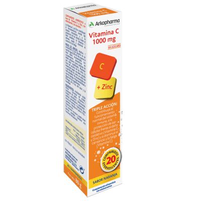 Arkovital Vitamina C Mg Zinc Efervescentes Comprimidos