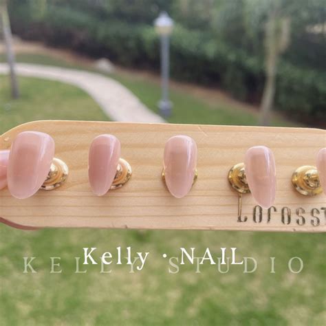 Kelly s Studio Handmade press on nails Nude pink colour 甄嬛传华妃摸脸白