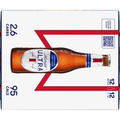 Michelob Ultra Superior Light Beer Domestic Lager 12 Pack 12 Fl Oz Glass Bottles 4 2 Abv