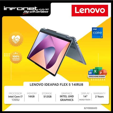 Promo LENOVO IDEAPAD FLEX 5 14IRU8 I7 1355U 16GB 512GB 14 W11 OHS