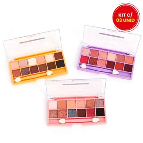 Paleta De Sombras Mattes E Met Licas Viva Vida Vivai Revenda