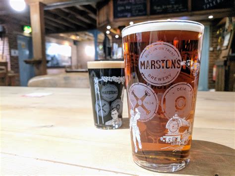 Marstons Brewery 20oz Pint Glass Marstons