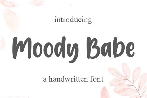 Moody Babe Font