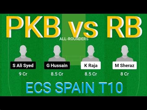 PKB Vs RB Dream11 Prediction PKB Vs RB Dream11 Team PKB Vs RB