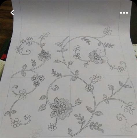 Pin By Aisha Yusuf On Embellishments Paterns Flower Pattern Drawing