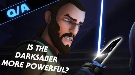 Is The Darksaber More Powerful Than A Normal Lightsaber Star Wars Explained Weekly Qanda Youtube