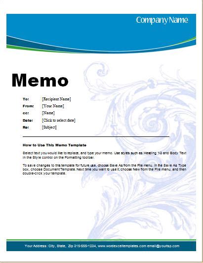 24 Free Editable Memo Templates For Ms Word Word And Excel Templates