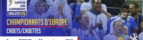 Championnats D Europe Cadets Cadettes Sarajevo France Judo