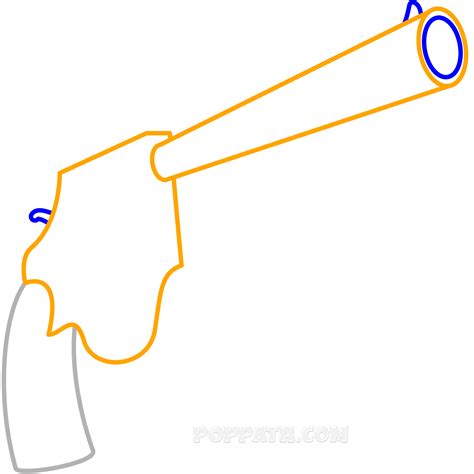 How To Draw An Easy Gun – Pop Path