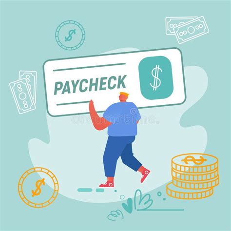 Getting Paycheck Stock Illustrations 64 Getting Paycheck Stock