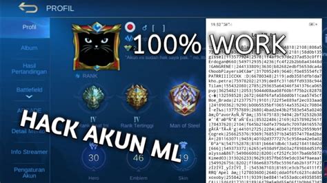 Cara Hack Akun Ml Terbaru 100 Work YouTube