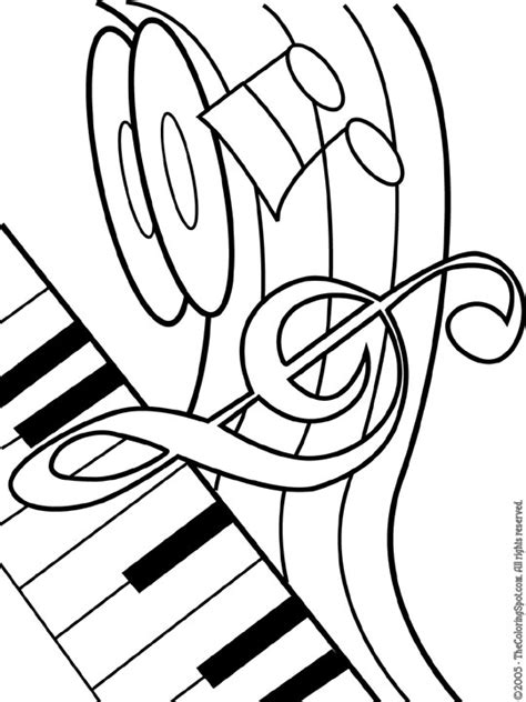 Musical Theme Coloring Page Audio Stories For Kids Free Coloring