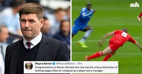 Steven Gerrard Has Slipped Again Were Back To Reality Liverpool Legend Steven Gerrard