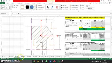 Momentos De Inercia Y Productos De Inercia Circulo De Mohr Parte