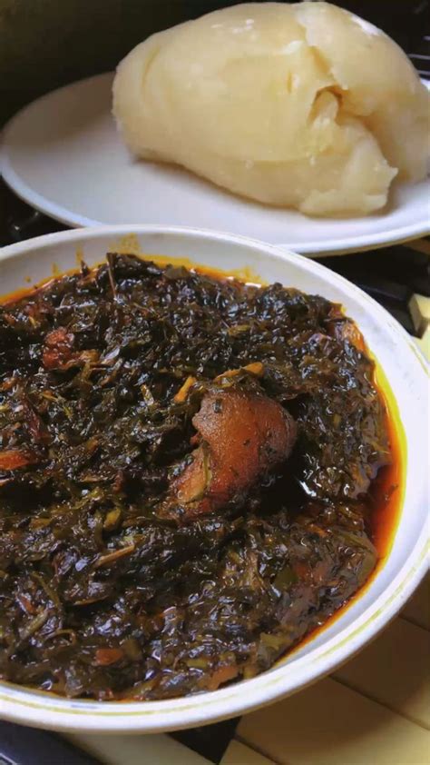 Water Fufu And Eru In 2024 African Recipes Nigerian Food Haitian