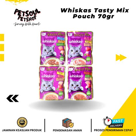 Jual Whiskas Tasty Mix Pouch Gr Whiskas Tasty Mix Sachet Makanan