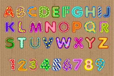 Totally Funky Alphabet Letters By Prawny | TheHungryJPEG