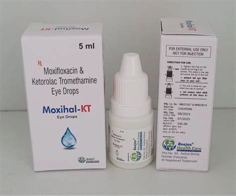 Moxifloxacin Ketorolac Eye Drops At Rs 132piece Capsules In Rohtak