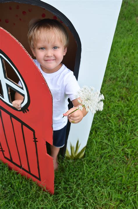 Diy Cardboard Box Playhouse Project Nursery