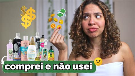 Produtos para CABELO que COMPREI achei que ia USAR MUITO e NÃO USEI