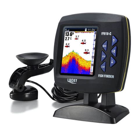 Fish Finder แบบมีสาย Transducer Sensor Fishfinder 45องศาใต้น้ำตกปลา ...