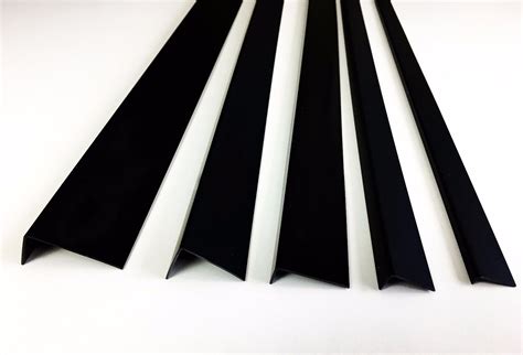 Metre Unequal Black Plastic Pvc Corner Degree Angle Trim Various